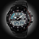 50M Waterproof Men Sports Watch-BlackWithRedRing-JadeMoghul Inc.