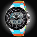 50M Waterproof Men Sports Watch-BlueWithColorBand-JadeMoghul Inc.