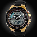 50M Waterproof Men Sports Watch-GoldWithBlackBand-JadeMoghul Inc.