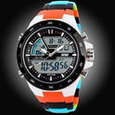 50M Waterproof Men Sports Watch-RedWithColorBand-JadeMoghul Inc.