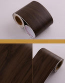 5M/10M PVC Waterproof Waist Line Wood Marble Self Adhesive Skirting Line Wallpaper Living Room Decor Vinyl Border Wall Stickers JadeMoghul Inc.