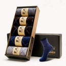 5pairs/Lot Casual Breatheable Anti-Bacterial Long Cotton Socks-1-JadeMoghul Inc.