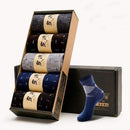 5pairs/Lot Casual Breatheable Anti-Bacterial Long Cotton Socks-3-JadeMoghul Inc.