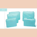 5pcs In One Set Large Travelling Storage Bag Luggage Clothes Tidy Organizer Pouch Suitcase cosmetiquera bolso cosmetic bag-blue-JadeMoghul Inc.