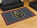 5x8 Rug 5x8 Area Rugs NHL Vegas Golden Knights 5'x8' Plush Rug FANMATS