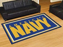 5x8 Rug U.S. Armed Forces Sports  Navy 5'x8' Plush Rug