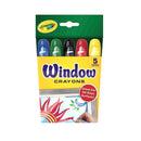 (6 BX) CRAYOLA WASHABLE WINDOW-Arts & Crafts-JadeMoghul Inc.