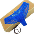 6 colors LACE Cotton Women's Sexy Thongs G-string Underwear Panties Briefs For Ladies T-back,1pcs/Lot 169-blue-M-JadeMoghul Inc.
