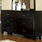 6 Drawer Contemporary Dresser, Espresso Brown-Dressers-Brown-Wood-JadeMoghul Inc.
