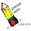 (6 EA) STAMP PLEASE REDO PENCIL-Supplies-JadeMoghul Inc.
