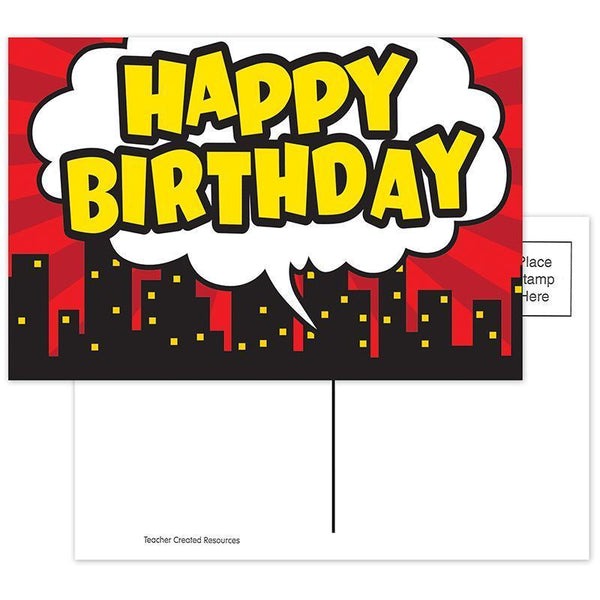 (6 Ea) Superhero Happy Birthday-Learning Materials-JadeMoghul Inc.