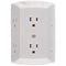 6-Outlet Grounded Wall Tap with Transformer/Resettable Circuit-Surge Protectors-JadeMoghul Inc.
