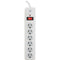 6-Outlet Surge Protector (White, 10ft Cord)-Surge Protectors-JadeMoghul Inc.