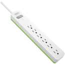 6-Outlet SurgeArrest(R) Surge Protector, 6ft Cord (White)-Surge Protectors-JadeMoghul Inc.