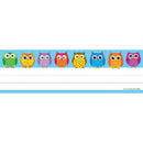 (6 PK) COLORFUL OWLS NAMEPLATES-Learning Materials-JadeMoghul Inc.