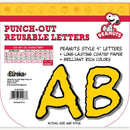 (6 PK) PEANUTS DECO LETTERS YELLOW-Learning Materials-JadeMoghul Inc.