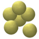 (6 PK) STICKERS GOLD BLANK-Supplies-JadeMoghul Inc.
