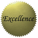 (6 PK) STICKERS GOLD EXCELLENCE-Supplies-JadeMoghul Inc.