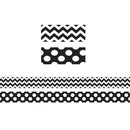 (6 Pk) Black & White Zig Zag Double-Learning Materials-JadeMoghul Inc.