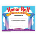 (6 PK) CERTIFICATE HONOR ROLL AWARD-Learning Materials-JadeMoghul Inc.