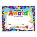 (6 PK) CERTIFICATE OF AWARD STARS-Learning Materials-JadeMoghul Inc.