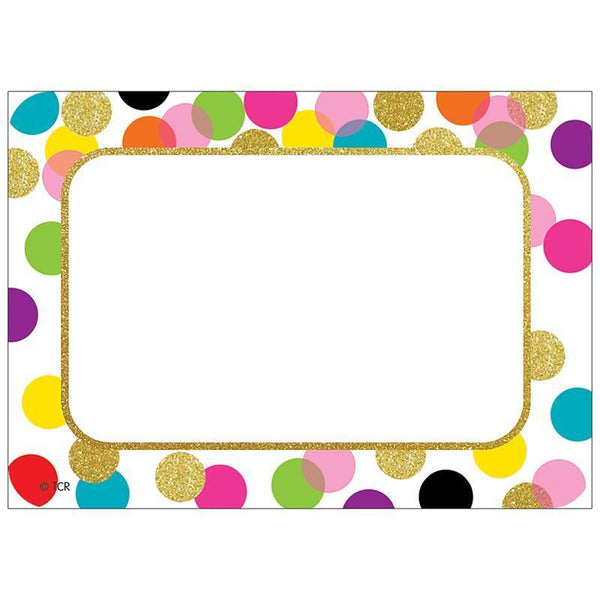 (6 Pk) Confetti Name Tags Labels-Learning Materials-JadeMoghul Inc.