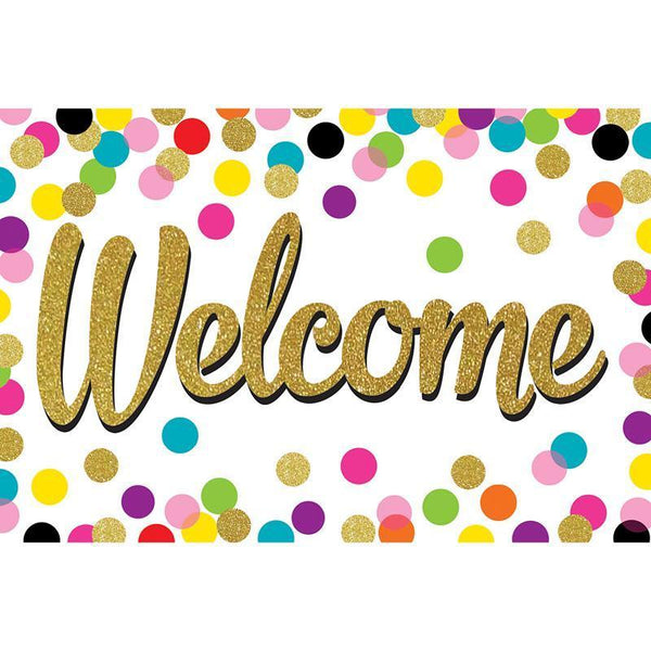 (6 Pk) Confetti Welcome Postcards-Learning Materials-JadeMoghul Inc.