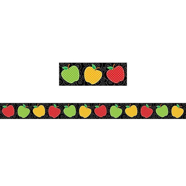 (6 Pk) Dotty Apples Straight Border-Learning Materials-JadeMoghul Inc.