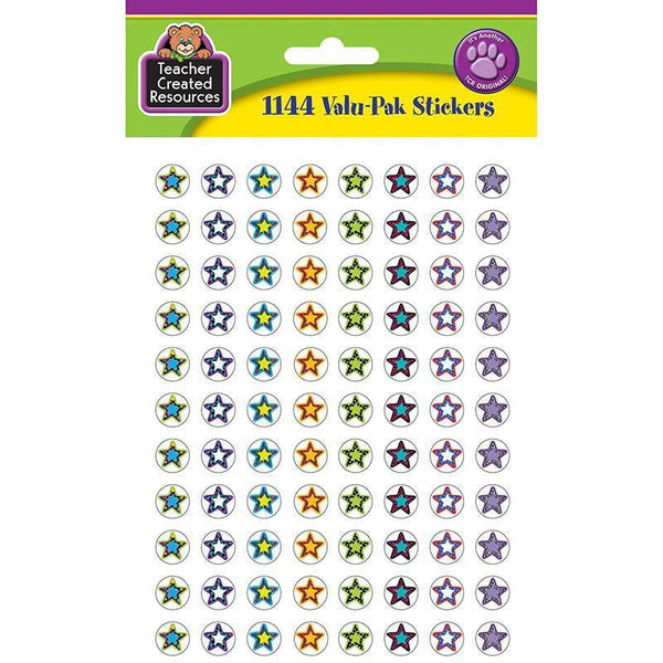 (6 Pk) Fancy Stars Mini Stickers-Learning Materials-JadeMoghul Inc.