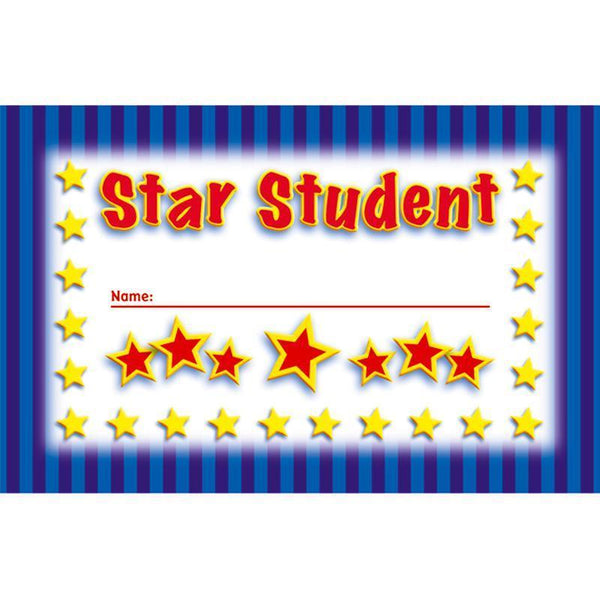 (6 PK) INCENTIVE PUNCH CARDS STAR-Learning Materials-JadeMoghul Inc.
