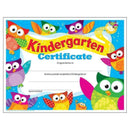 (6 PK) KINDERGARTEN CERTIFICATE OWL-Learning Materials-JadeMoghul Inc.
