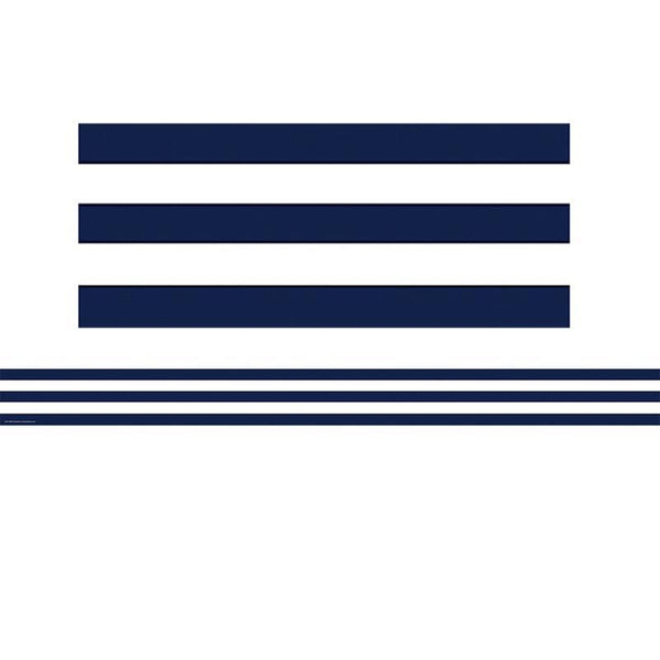 (6 Pk) Navy Blue And White Stripes-Learning Materials-JadeMoghul Inc.