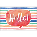 (6 Pk) Watercolor Hello Postcards-Learning Materials-JadeMoghul Inc.