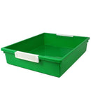 6 QT GREEN TATTLE TRAY W LABEL HOLD-Arts & Crafts-JadeMoghul Inc.