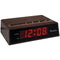 .6" Retro Wood Grain LED Alarm Clock-Clocks & Radios-JadeMoghul Inc.
