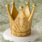 6" tall Ornate Crown themed gold centerpiece-Wedding Cake Accessories-JadeMoghul Inc.