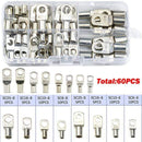 60/240/260CPS Assortment Car Auto Copper Ring Terminal Wire Crimp Connector Bare Cable Battery Terminals Soldered Connectors Kit JadeMoghul Inc.