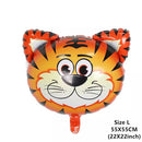 6pcs Safari Party Theme Animal Ballons Jungle Party Zoo Helium Foil Air Balloon Kids Birthday Party Decorations Baloon Kit Balon