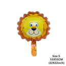 6pcs Safari Party Theme Animal Ballons Jungle Party Zoo Helium Foil Air Balloon Kids Birthday Party Decorations Baloon Kit Balon