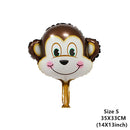 6pcs Safari Party Theme Animal Ballons Jungle Party Zoo Helium Foil Air Balloon Kids Birthday Party Decorations Baloon Kit Balon