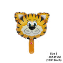 6pcs Safari Party Theme Animal Ballons Jungle Party Zoo Helium Foil Air Balloon Kids Birthday Party Decorations Baloon Kit Balon