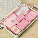 6pcs In One Set travel Bag Cosmetic Toiletry Makeup Bags And Cases Kosmetiktasche Organisateur De Sac A Main Organizador Bolso-pink-JadeMoghul Inc.