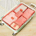 6pcs In One Set travel Bag Cosmetic Toiletry Makeup Bags And Cases Kosmetiktasche Organisateur De Sac A Main Organizador Bolso-watermelon red-JadeMoghul Inc.