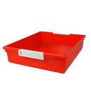 6QT ORANGE TATTLE TRAY W LABEL HOLD-Arts & Crafts-JadeMoghul Inc.