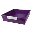 6QT PURPLE TATTLE TRAY W LABEL HOLD-Arts & Crafts-JadeMoghul Inc.