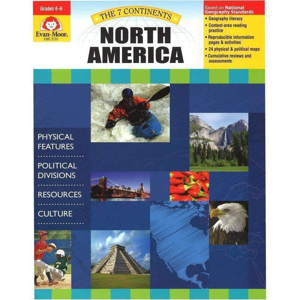7 CONTINENTS NORTH AMERICA-Learning Materials-JadeMoghul Inc.