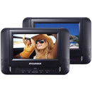 7" Dual Screen/Dual DVD Portable DVD Players-DVD Players & Recorders-JadeMoghul Inc.