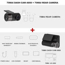 70mai A800 4K Dash Cam 4K GPS Built-in ADAS DVR Dual-Vision 140 FOV Real 4K UHD Cinema-quality video Camera JadeMoghul Inc.