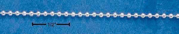 9" Sterling Silver 150 Bead Chain (1.5mm)-Silver Chains-30-JadeMoghul Inc.
