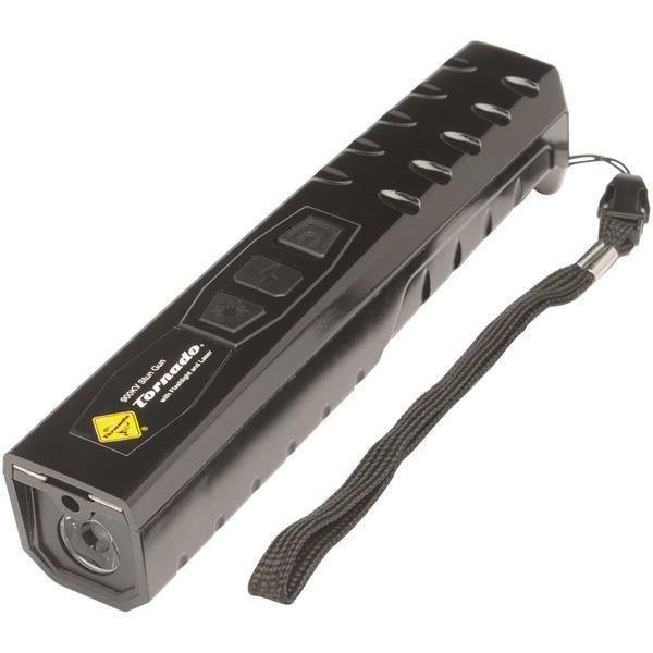 900-Kilovolt Laser Stun Gun (Black)-Personal Safety Equipment-JadeMoghul Inc.
